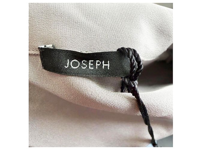 Camicetta senza maniche con fiocco al collo Joseph Batin in seta grigia Grigio - vista 9