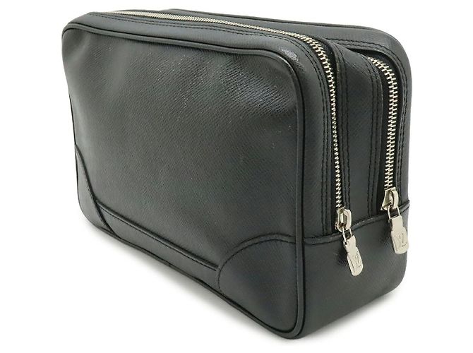 Clutch Louis Vuitton Taiga Nero - vista 2