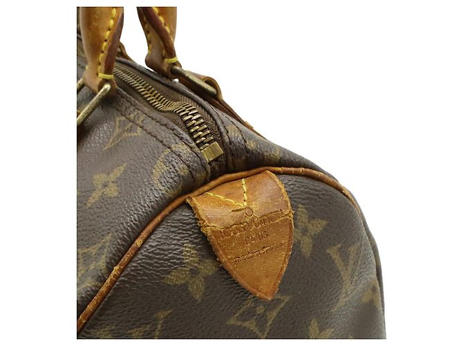 Borsa Louis Vuitton Speedy25 Monogram Marrone - vista 9