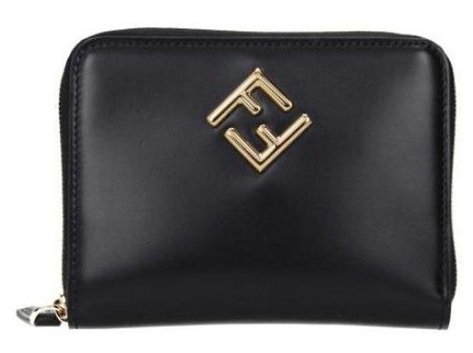 Fendi Portafoglio medio con zip Diamond - vista 2