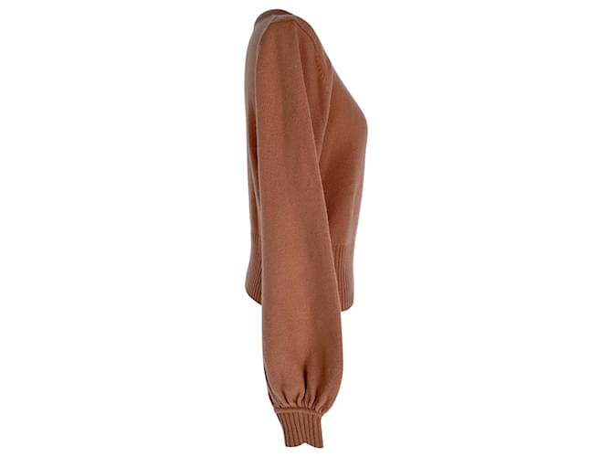 Chloé Strickpullover aus Pfirsich-Kaschmir Angeln - Ansicht 2