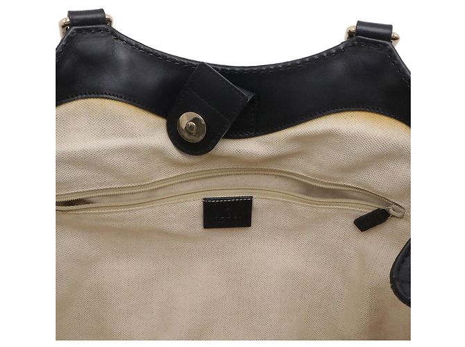 Borsa Tote Gucci Sukey GG Canvas Nero - vista 7