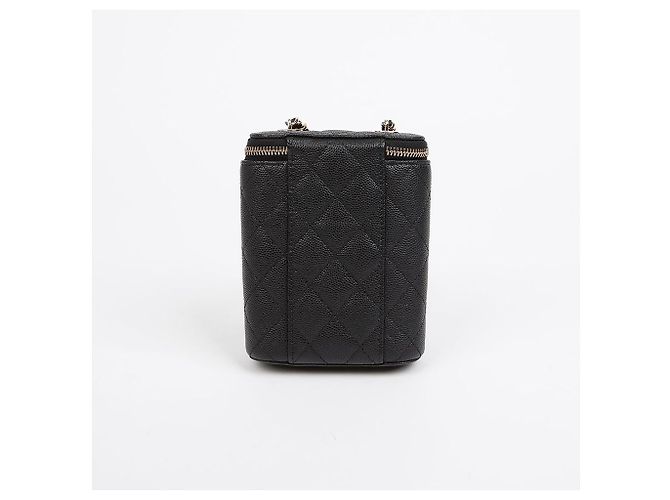 Vanity Chanel Mini borsa a tracolla Classic Caviar Black Nero - vista 5