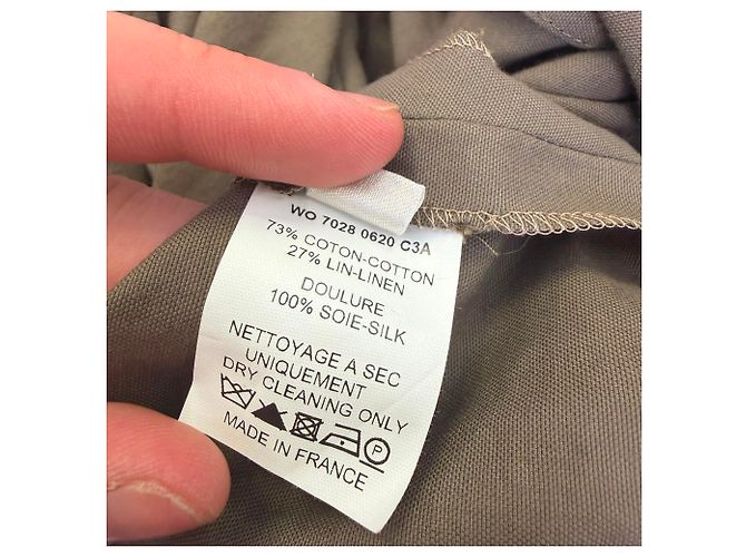 Blazer de tafetán Lanvin en seda marrón Castaño Roja - vista 4