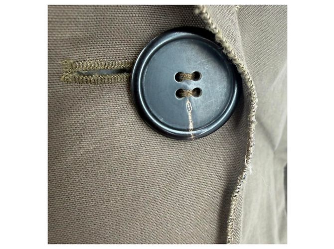 Blazer de tafetán Lanvin en seda marrón Castaño Roja - vista 7