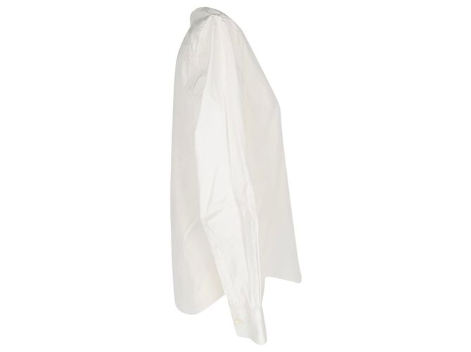 Comme Des Garcons Top de manga larga con botones Comme des Garçons Girl en algodón blanco Crudo - vista 2