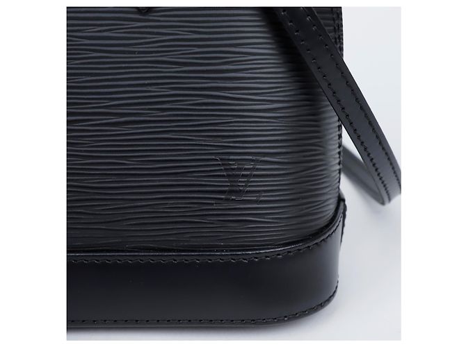 Louis Vuitton Borsa a mano e a tracolla Alma Bb Epi Leather Black Nero - vista 2