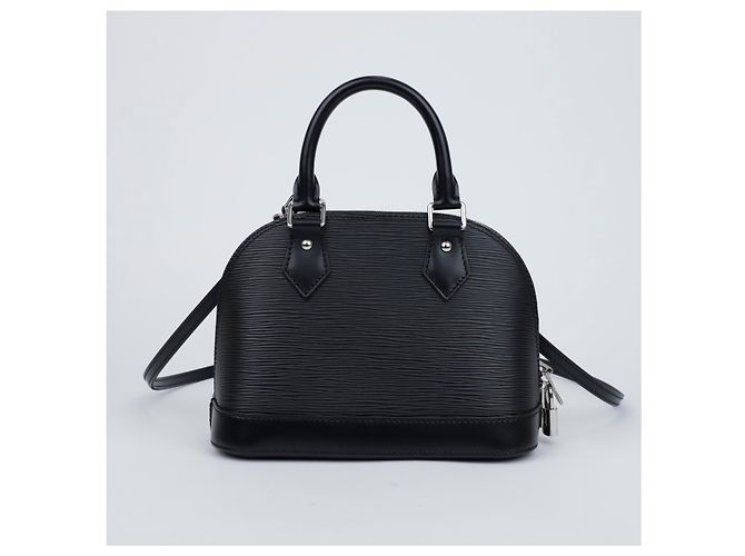 Louis Vuitton Borsa a mano e a tracolla Alma Bb Epi Leather Black Nero - vista 3