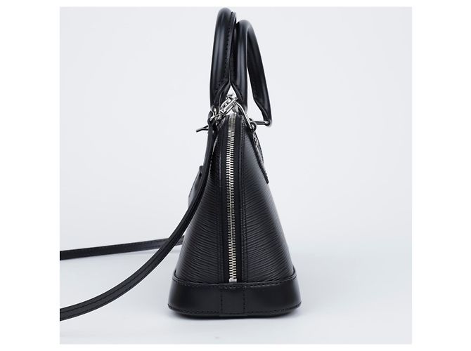 Louis Vuitton Borsa a mano e a tracolla Alma Bb Epi Leather Black Nero - vista 4
