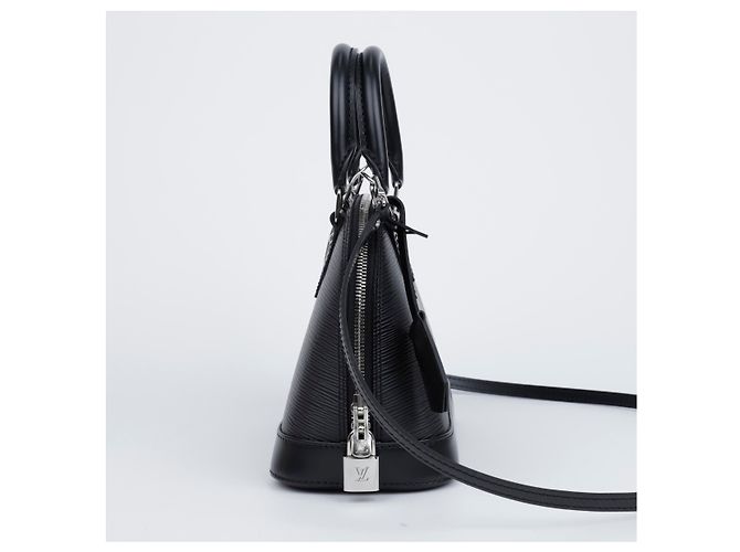 Louis Vuitton Borsa a mano e a tracolla Alma Bb Epi Leather Black Nero - vista 5