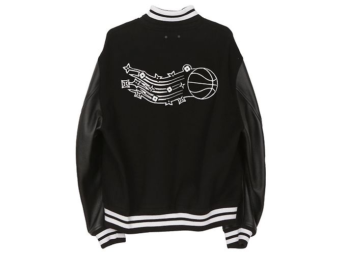Louis Vuitton Giacca da basket NBA in pelle nera Taglia Nero - vista 3