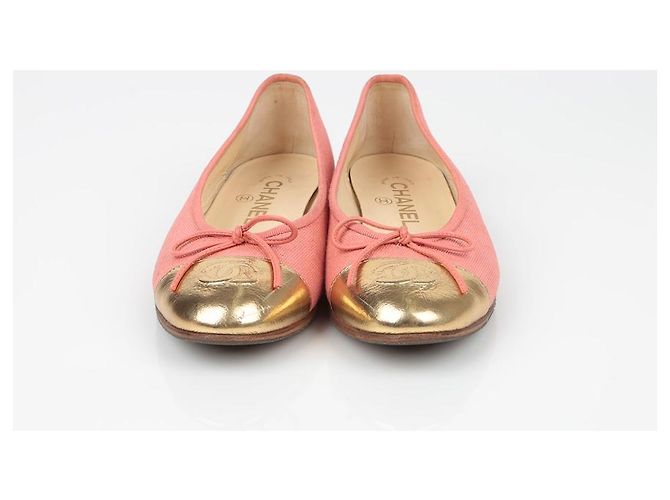 Chanel Bailarinas de dos tonos Talla Pink - view 3