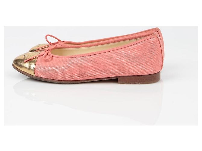 Chanel Bailarinas de dos tonos Talla Pink - view 4