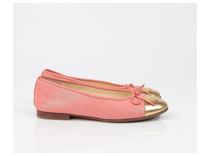 Chanel Bailarinas de dos tonos Talla Pink - view 7