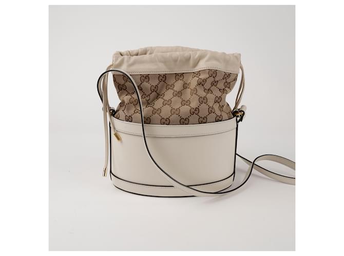 Horsebit 1955 Gucci Borsa a secchiello Horsebit Bianca Bianco - vista 4