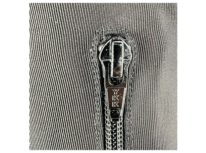Stivali sopra il ginocchio Versace con cristalli in cotone nero - vista 9