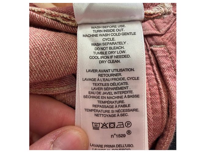 Pantalones Ralph Lauren RRL Belt-Loops en algodón marrón Castaño Roja - vista 16
