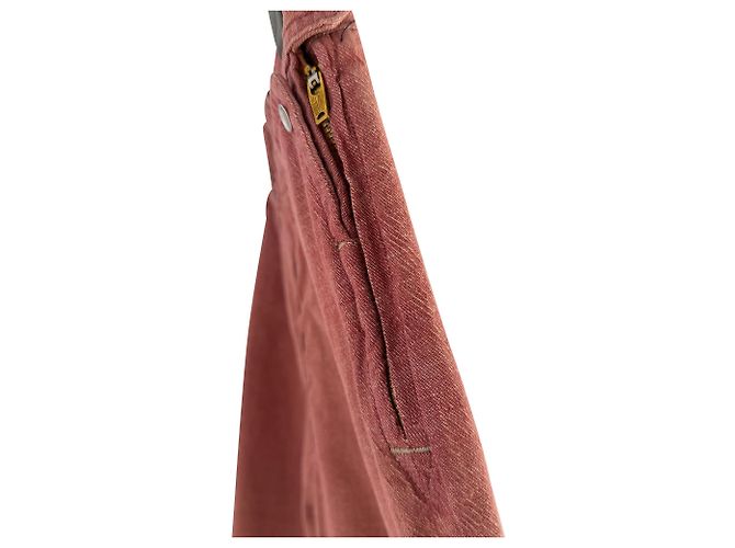 Pantalones Ralph Lauren RRL Belt-Loops en algodón marrón Castaño Roja - vista 4