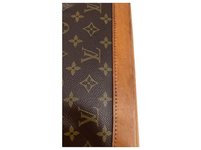 Borsa Louis Vuitton Monogram Alma PM in tela marrone Rosso - vista 9