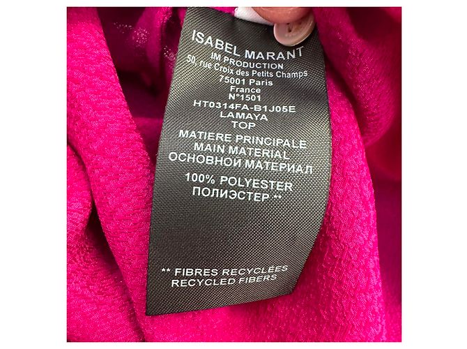 Lamaya Bluse Isabel Marant Etoile aus rosa Polyester Pink - Ansicht 5
