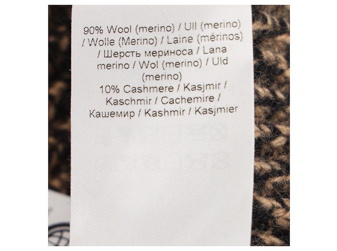 Ganni Ärmelloser Rollkragenpullover aus brauner Merinowolle - Ansicht 7