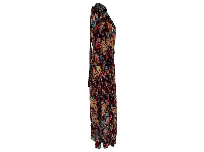Completo abito maxi a maniche lunghe con stampa floreale in cotone multicolore Zimmermann - vista 2