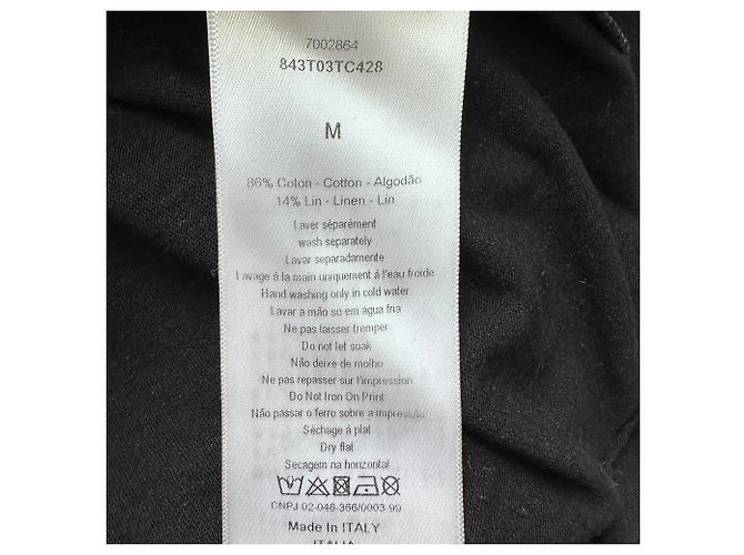 Camiseta J'Adior 8 en algodón negro Christian Dior - vista 5