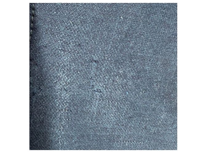 Blazer monopetto Lanvin con tasche in lino blu navy - vista 4
