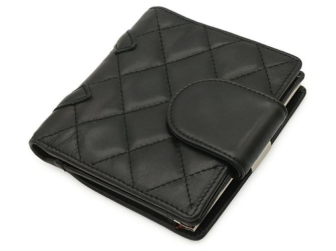 Cartera Chanel Cambon Line Soft Calffold Wallet Negro - vista 2