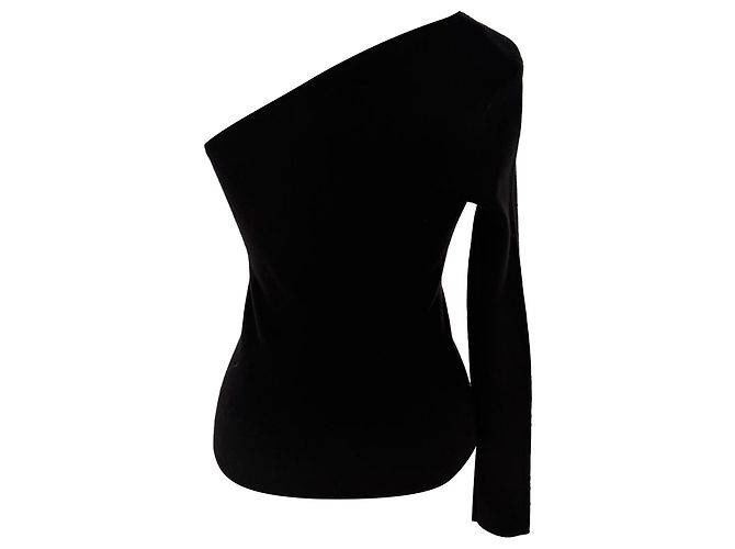 Pull asymétrique Michael Kors en cachemire noir - vue 2