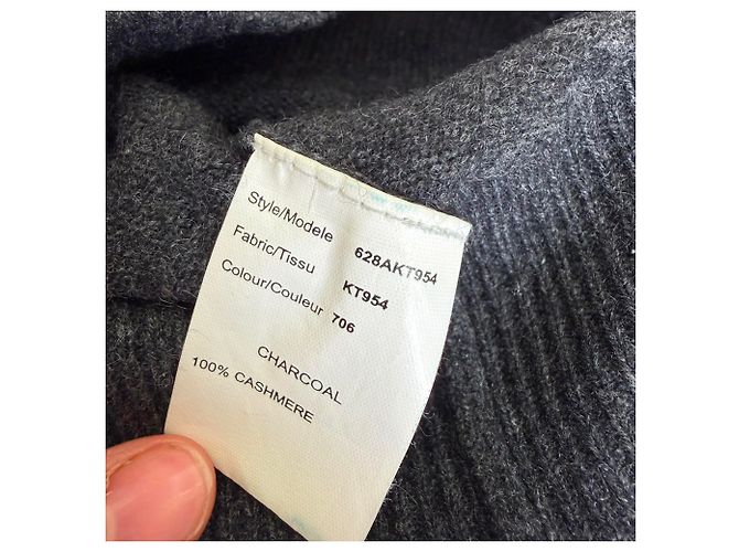 Pull asymétrique Michael Kors en cachemire noir - vue 5