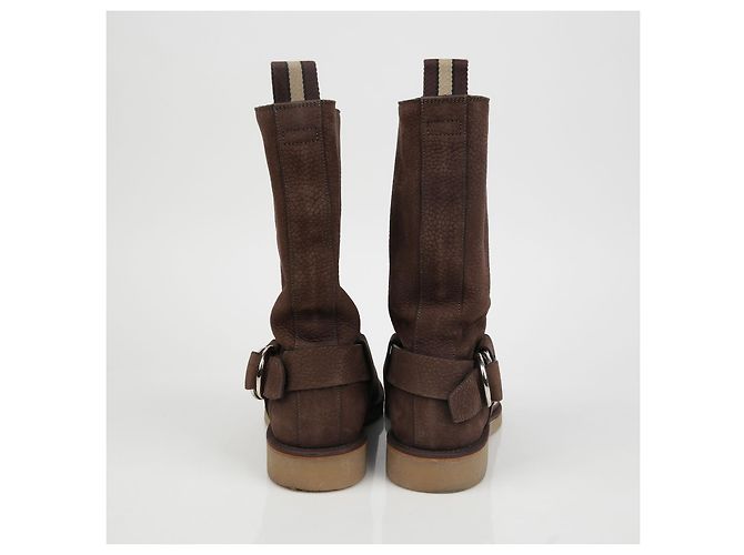 Botas Louis Vuitton de couro e pele de vitelo pony castanhas Marrom - vista 5