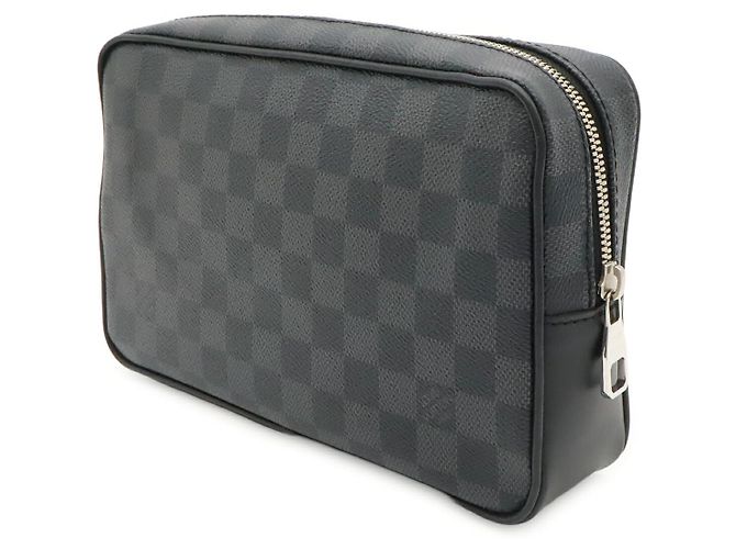 Clutch Louis Vuitton Damier Graphite Nero - vista 2