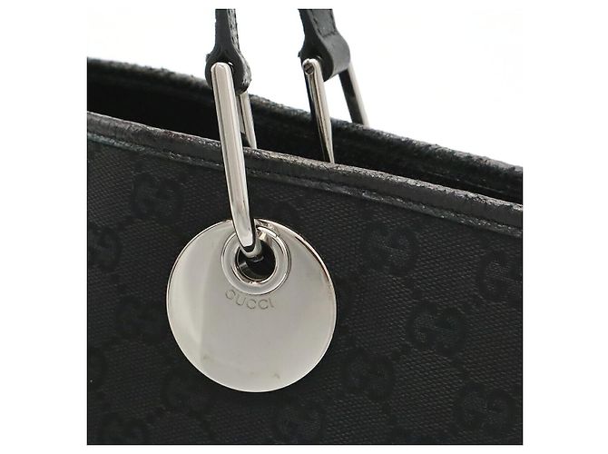 Borsa Tote Gucci GG Canvas Nero - vista 8