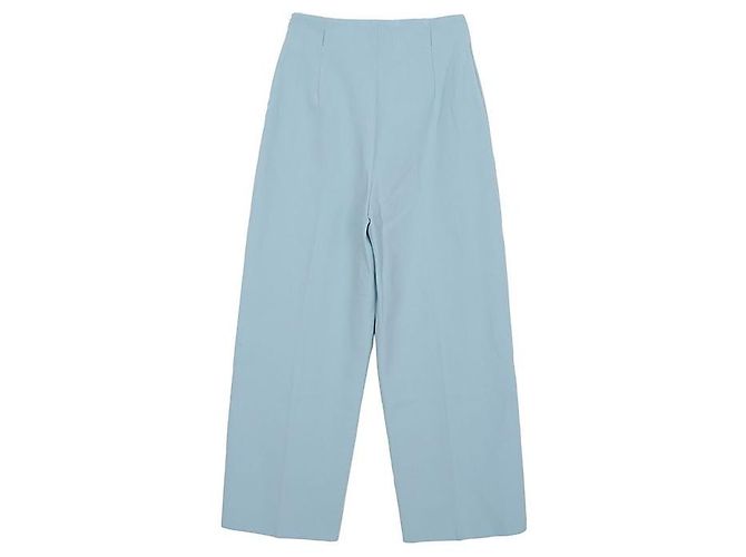 Pantalones anchos Hermès azules de lana - vista 2