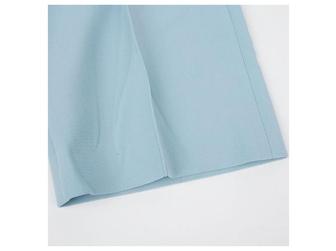 Pantalones anchos Hermès azules de lana - vista 9