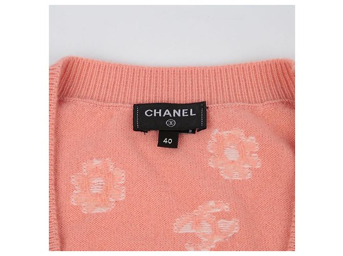 Chanel Daisy Cardigan Rosa Kaschmir Wolle Pink - Ansicht 4
