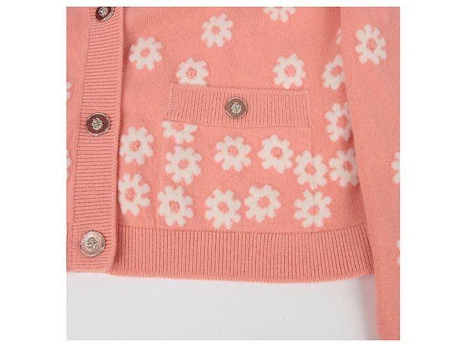 Chanel Daisy Cardigan Rosa Kaschmir Wolle Pink - Ansicht 5