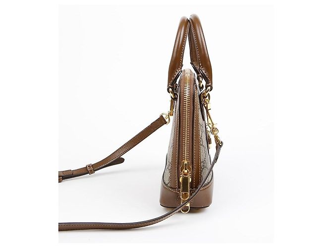 Horsebit 1955 Gucci Mini borsa a tracolla Horsebit Marrone - vista 6