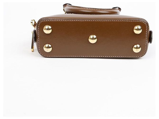 Horsebit 1955 Gucci Mini borsa a tracolla Horsebit Marrone - vista 7