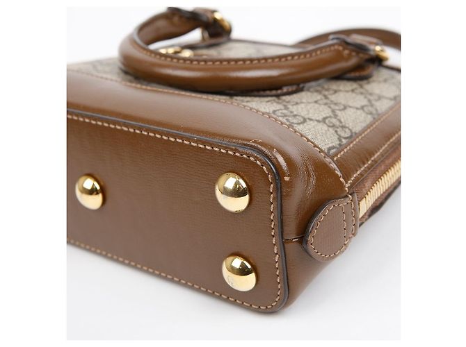 Horsebit 1955 Gucci Mini borsa a tracolla Horsebit Marrone - vista 8