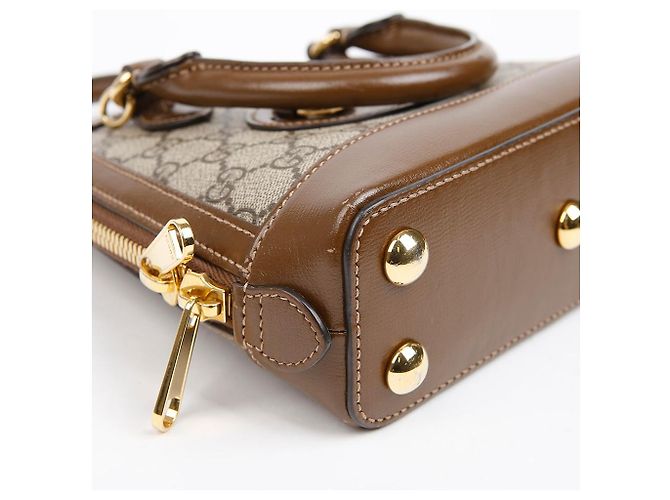 Horsebit 1955 Gucci Mini borsa a tracolla Horsebit Marrone - vista 9