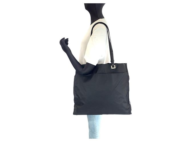 Prada Tessuto Nylon 2way Tote Bag Schwarz - Ansicht 6