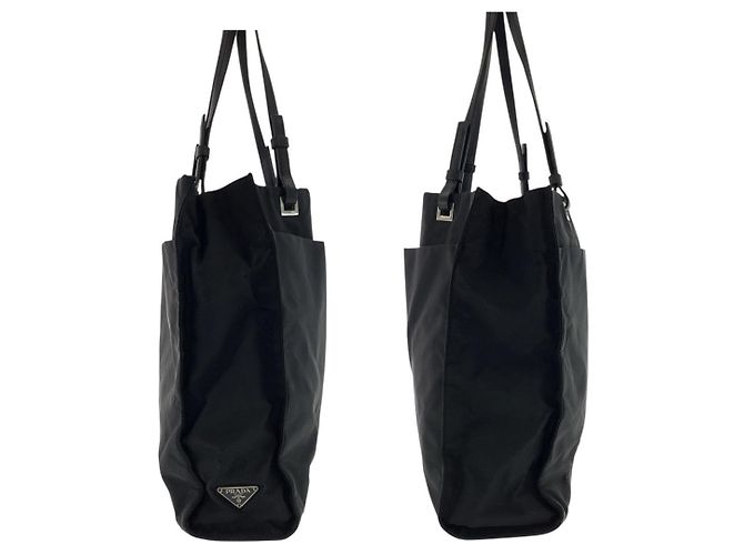 Prada Tessuto Nylon 2way Tote Bag Schwarz - Ansicht 7