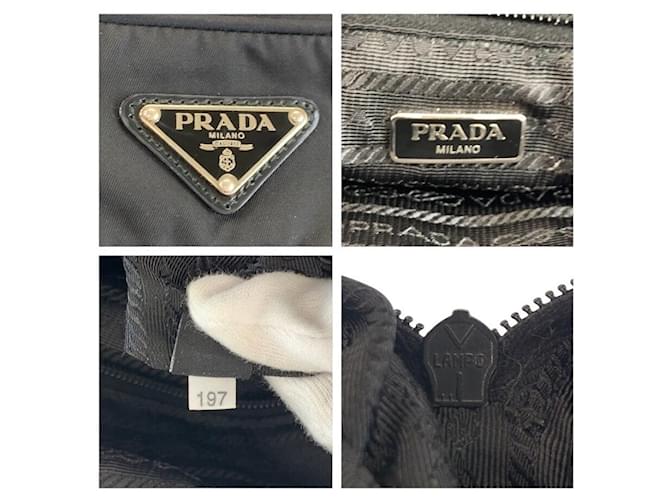 Borsa a tracolla PRADA Tessuto Nylon Nero - vista 3