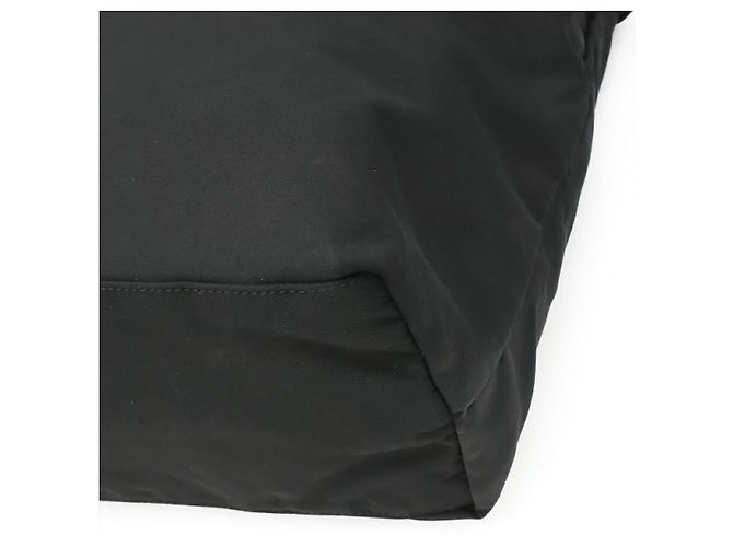 Bolso Tote de Nylon y Cuero Prada Negro - vista 3