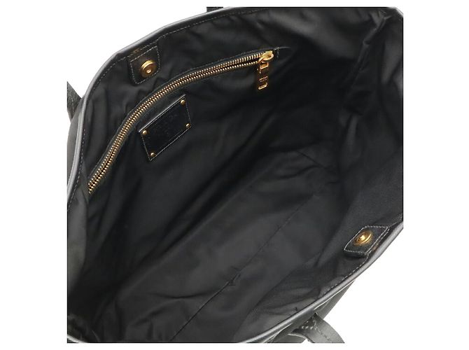Bolso Tote de Nylon y Cuero Prada Negro - vista 5