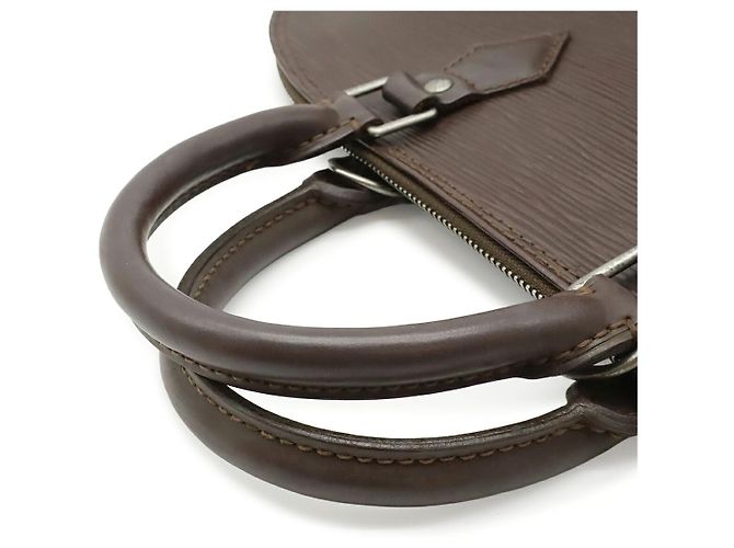 Borsa Louis Vuitton Alma Epi Marrone - vista 4