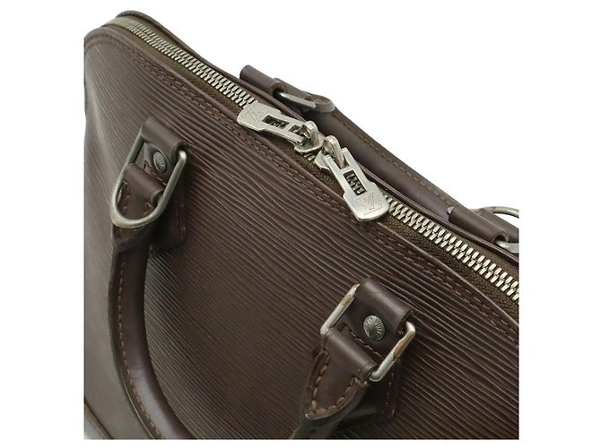 Borsa Louis Vuitton Alma Epi Marrone - vista 5
