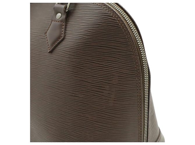 Borsa Louis Vuitton Alma Epi Marrone - vista 8